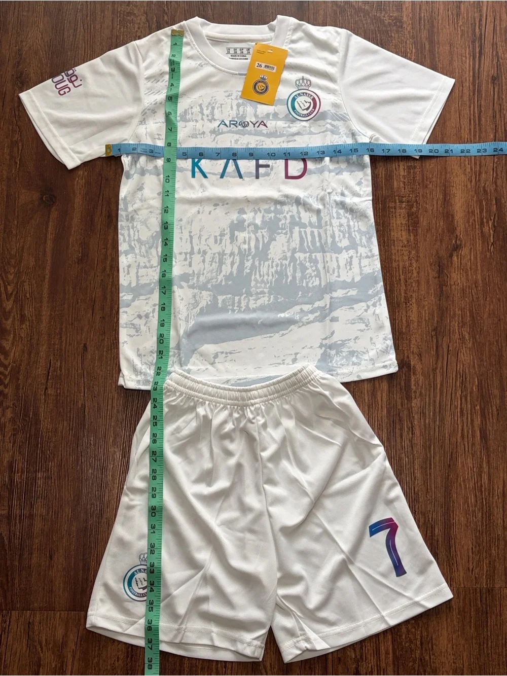 ✔️soldCristiano Ronaldo Soccer Set Al Nassr White Sz L NWT
